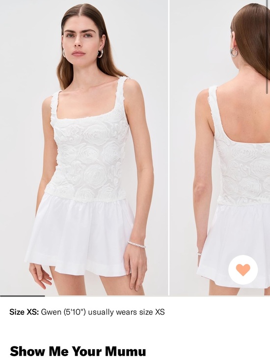 Show Me Your MuMu Dresses & Skirts - Show Me Your Mumu White Rose-Embossed Mini Dress